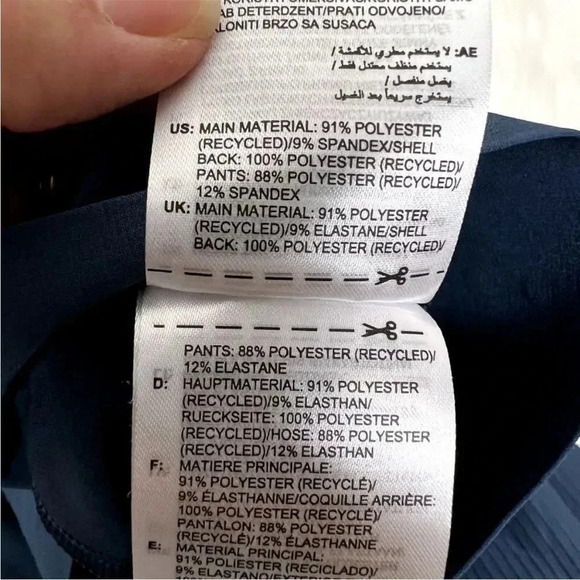 Adidas Blue Sport Primegreen Pleated Skort Womens Medium Golf Tennis Athletic - Picture 7 of 9